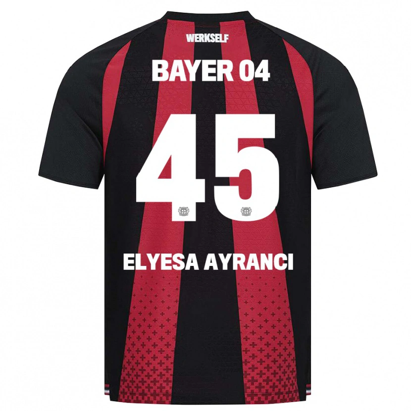 DanxenキッズYuşa Elyesa Ayrancı#45ブラック ホワイト レッドホームシャツ2026/27ジャージーユニフォーム