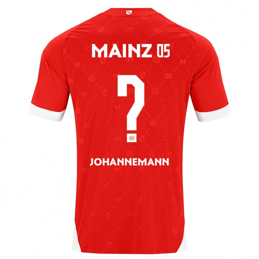 DanxenキッズSimon Johannemann#0レッド ホワイトホームシャツ2026/27ジャージーユニフォーム