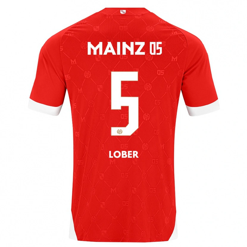 DanxenキッズJana Löber#5レッド ホワイトホームシャツ2026/27ジャージーユニフォーム