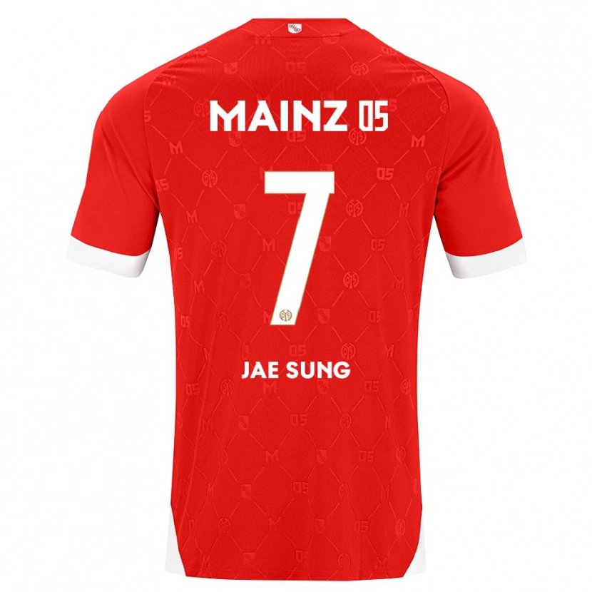 Danxenキッズ李在成#7レッド ホワイトホームシャツ2026/27ジャージーユニフォーム
