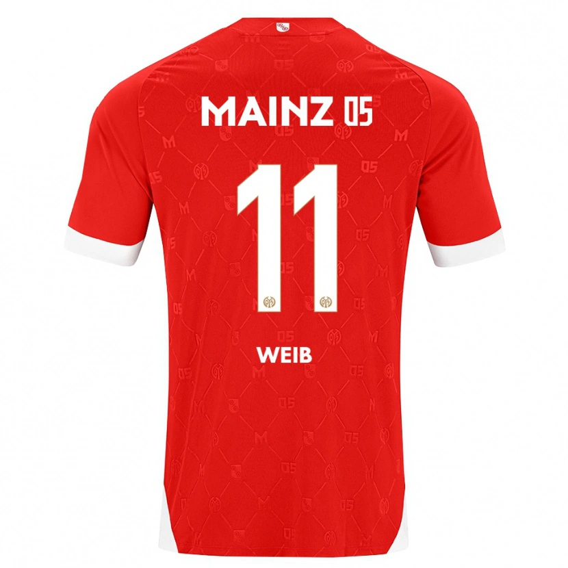 DanxenキッズFinja Weiß#11レッド ホワイトホームシャツ2026/27ジャージーユニフォーム