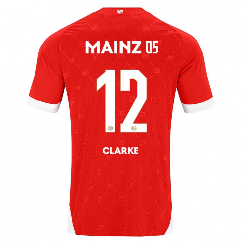 DanxenキッズSarah Clarke#12レッド ホワイトホームシャツ2026/27ジャージーユニフォーム