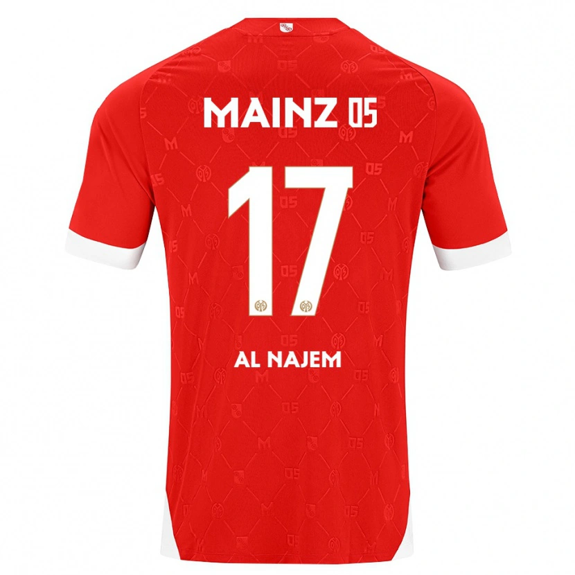DanxenキッズSalma Al Najem#17レッド ホワイトホームシャツ2026/27ジャージーユニフォーム