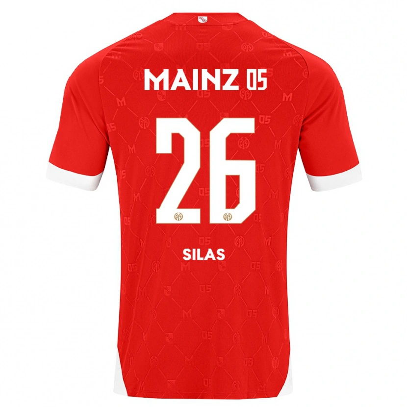 DanxenキッズSilas#26レッド ホワイトホームシャツ2026/27ジャージーユニフォーム