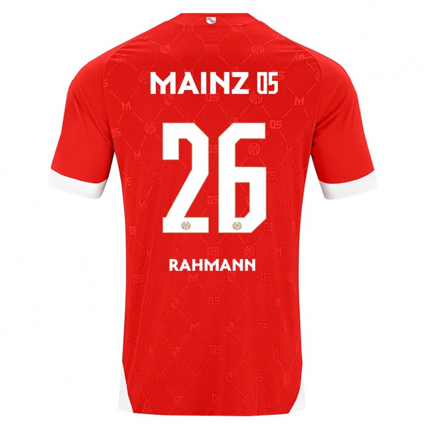 Danxenキッズルーク・ラーマン#26レッド ホワイトホームシャツ2026/27ジャージーユニフォーム