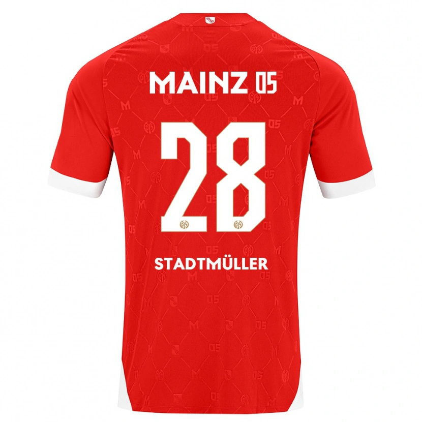 DanxenキッズElias Stadtmüller#28レッド ホワイトホームシャツ2026/27ジャージーユニフォーム