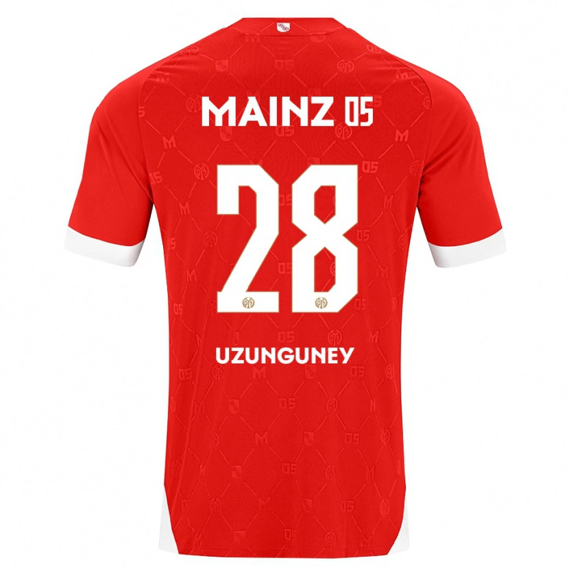 DanxenキッズEbru Uzungüney#28レッド ホワイトホームシャツ2026/27ジャージーユニフォーム