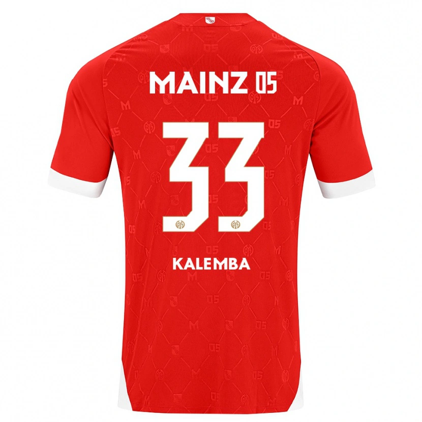 DanxenキッズMarcel Kalemba#33レッド ホワイトホームシャツ2026/27ジャージーユニフォーム