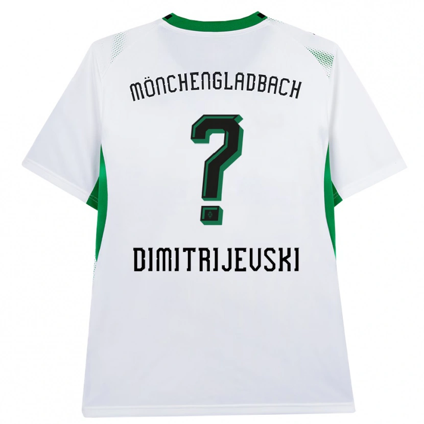 Danxenキッズマクシミリアン・ディミトリエフスキー#0ホワイト ブラック グリーンホームシャツ2026/27ジャージーユニフォーム