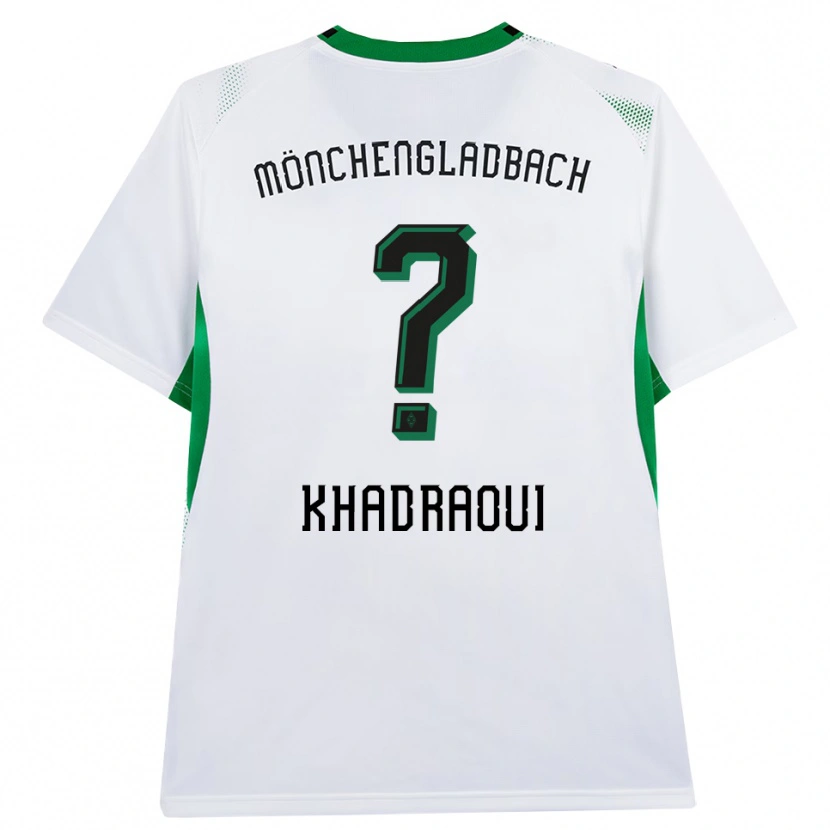 DanxenキッズRayan Khadraoui#0ホワイト ブラック グリーンホームシャツ2026/27ジャージーユニフォーム