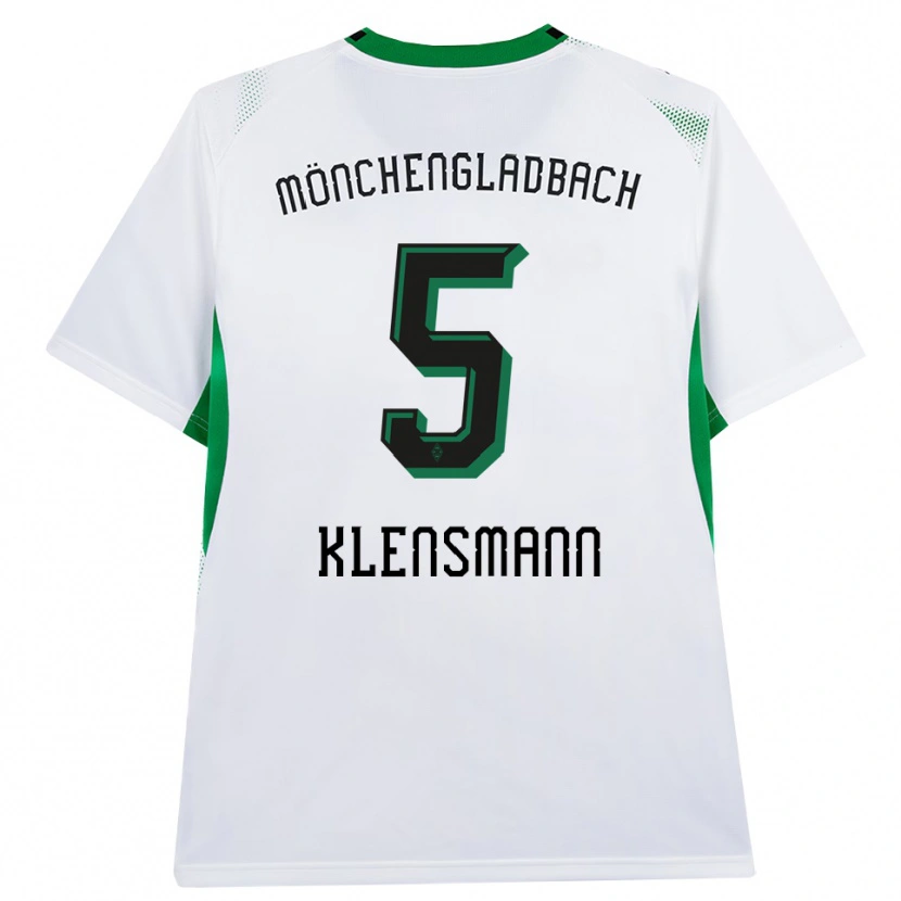 DanxenキッズPaula Klensmann#5ホワイト ブラック グリーンホームシャツ2026/27ジャージーユニフォーム