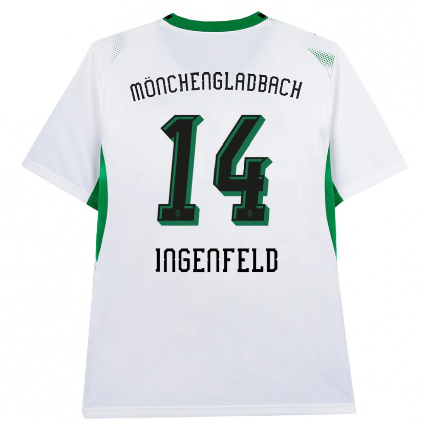 DanxenキッズPaul Ingenfeld#14ホワイト ブラック グリーンホームシャツ2026/27ジャージーユニフォーム