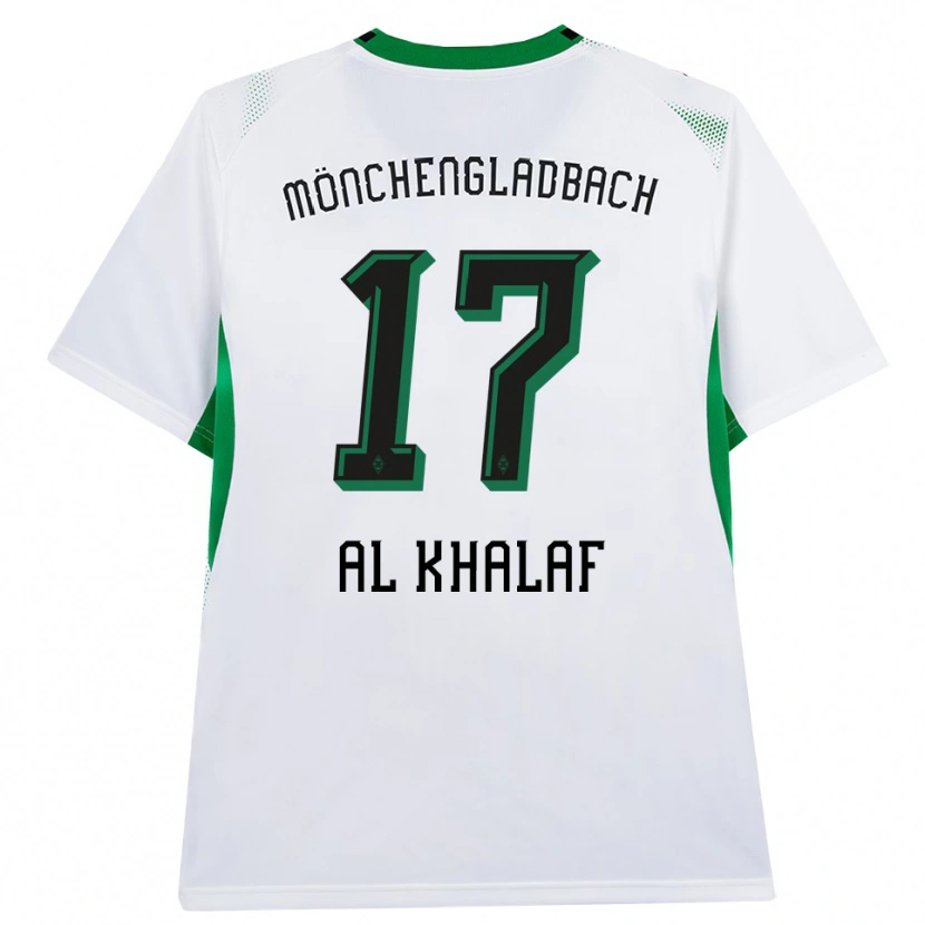 DanxenキッズAbdul Al-Khalaf#17ホワイト ブラック グリーンホームシャツ2026/27ジャージーユニフォーム