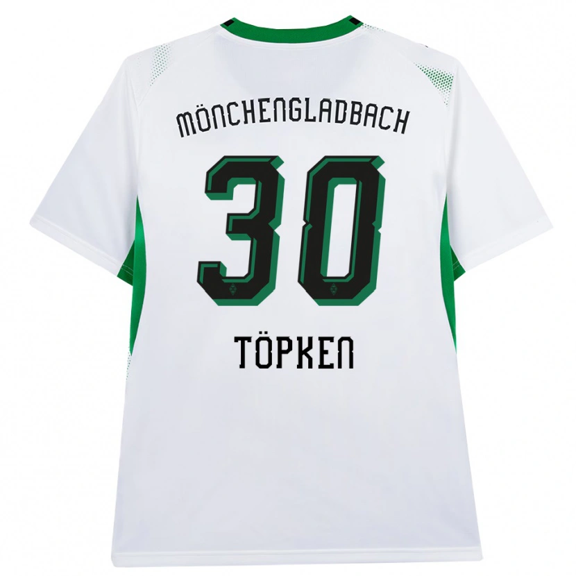 DanxenキッズThilo Töpken#30ホワイト ブラック グリーンホームシャツ2026/27ジャージーユニフォーム