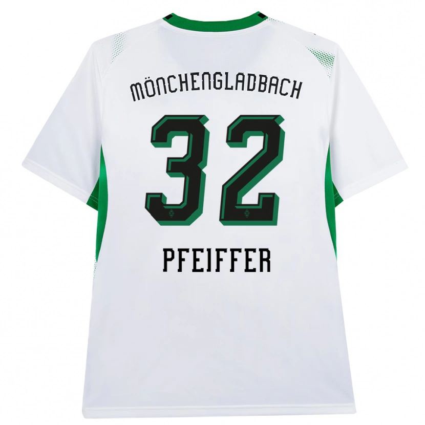 DanxenキッズTim Pfeiffer#32ホワイト ブラック グリーンホームシャツ2026/27ジャージーユニフォーム