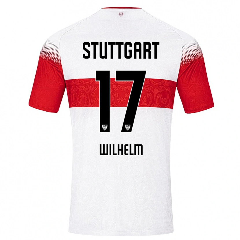 DanxenキッズJulian Wilhelm#17ホワイト レッド イエローホームシャツ2026/27ジャージーユニフォーム