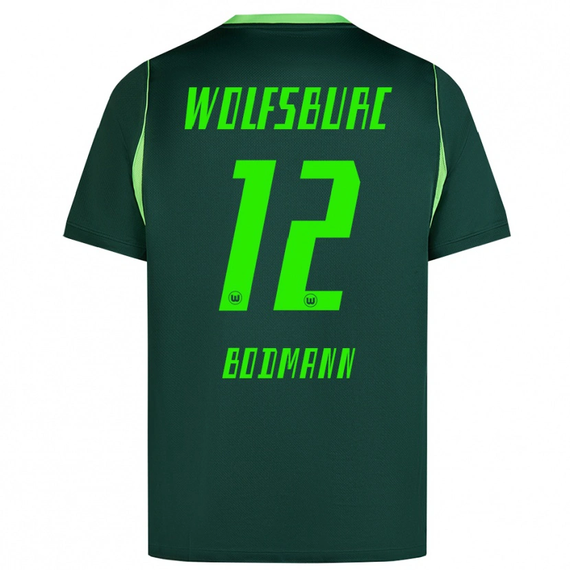 DanxenキッズMichel Bodmann#12ダークグリーン ホワイトホームシャツ2026/27ジャージーユニフォーム