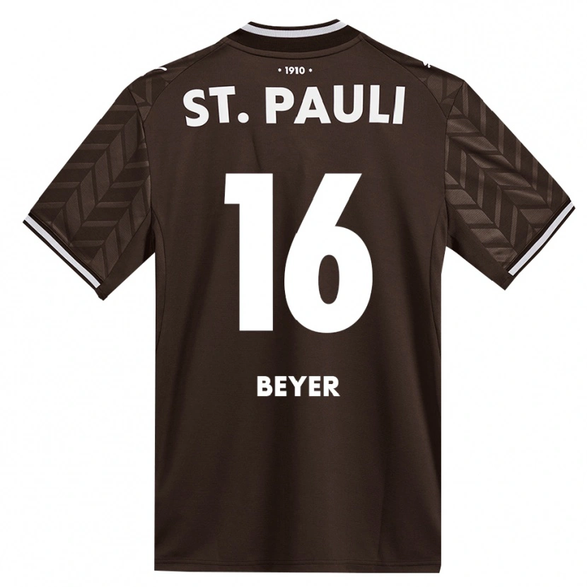 DanxenキッズLasse Beyer#16カフェ ホワイトホームシャツ2026/27ジャージーユニフォーム