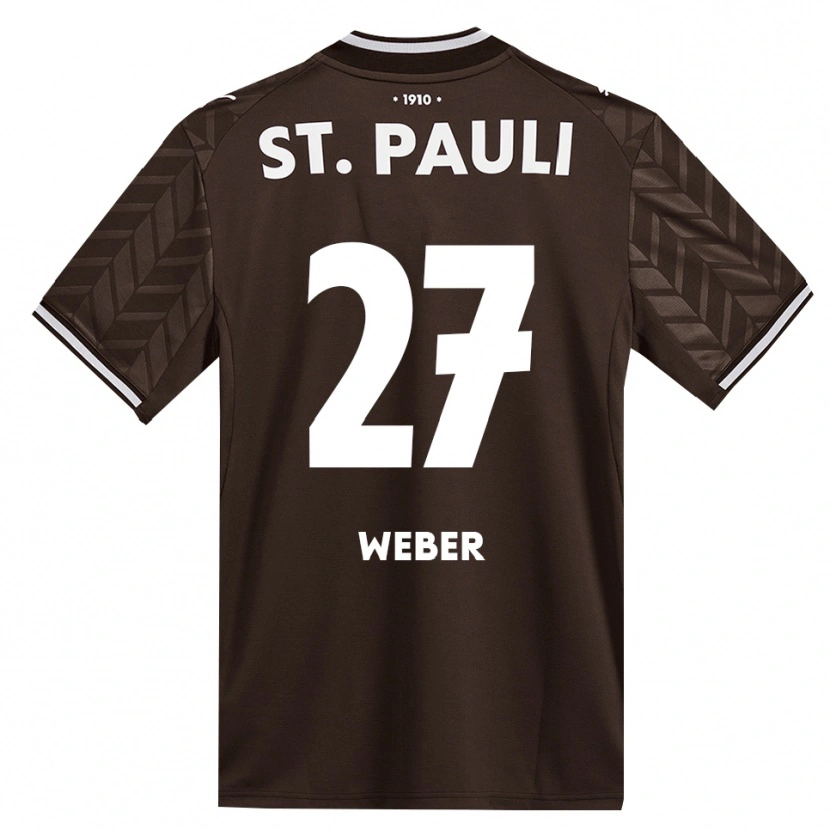 DanxenキッズHugo Weber#27カフェ ホワイトホームシャツ2026/27ジャージーユニフォーム