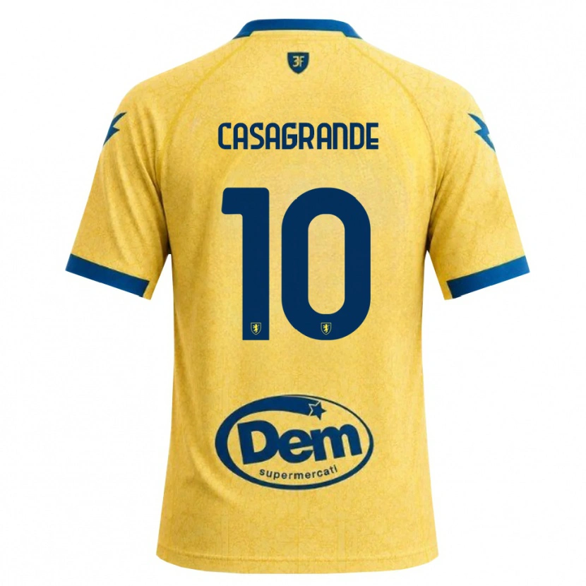 DanxenキッズGianfilippo Casagrande#10カーキ ブラック ブルーホームシャツ2026/27ジャージーユニフォーム