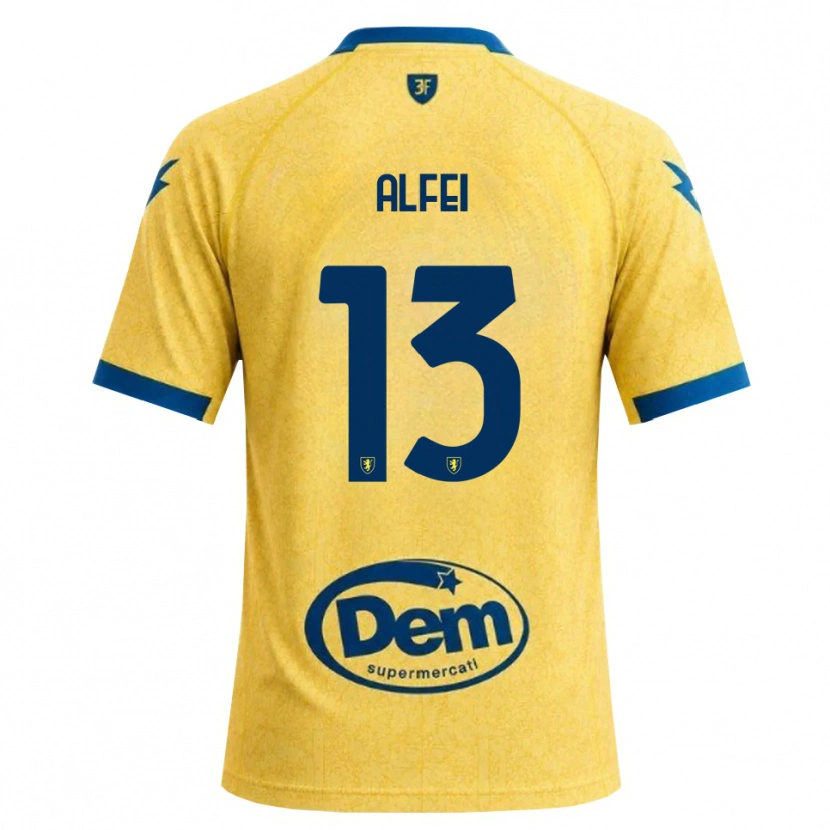 DanxenキッズFrancesco Alfei#13カーキ ブラック ブルーホームシャツ2026/27ジャージーユニフォーム