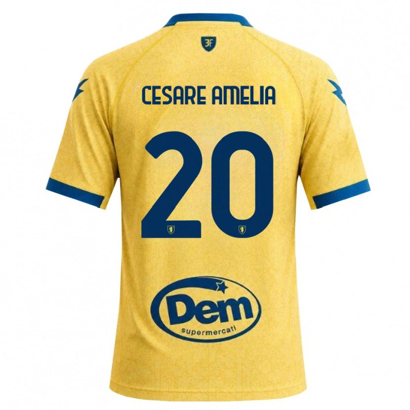 DanxenキッズGiulio Cesare Amelia#20カーキ ブラック ブルーホームシャツ2026/27ジャージーユニフォーム