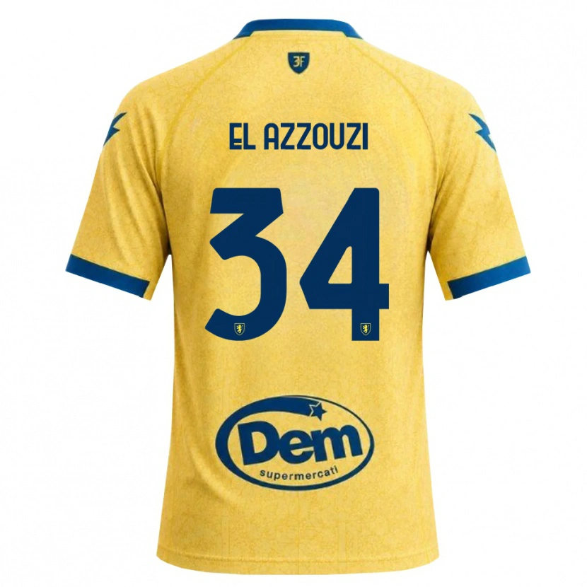 DanxenキッズAnouar El Azzouzi#34カーキ ブラック ブルーホームシャツ2026/27ジャージーユニフォーム