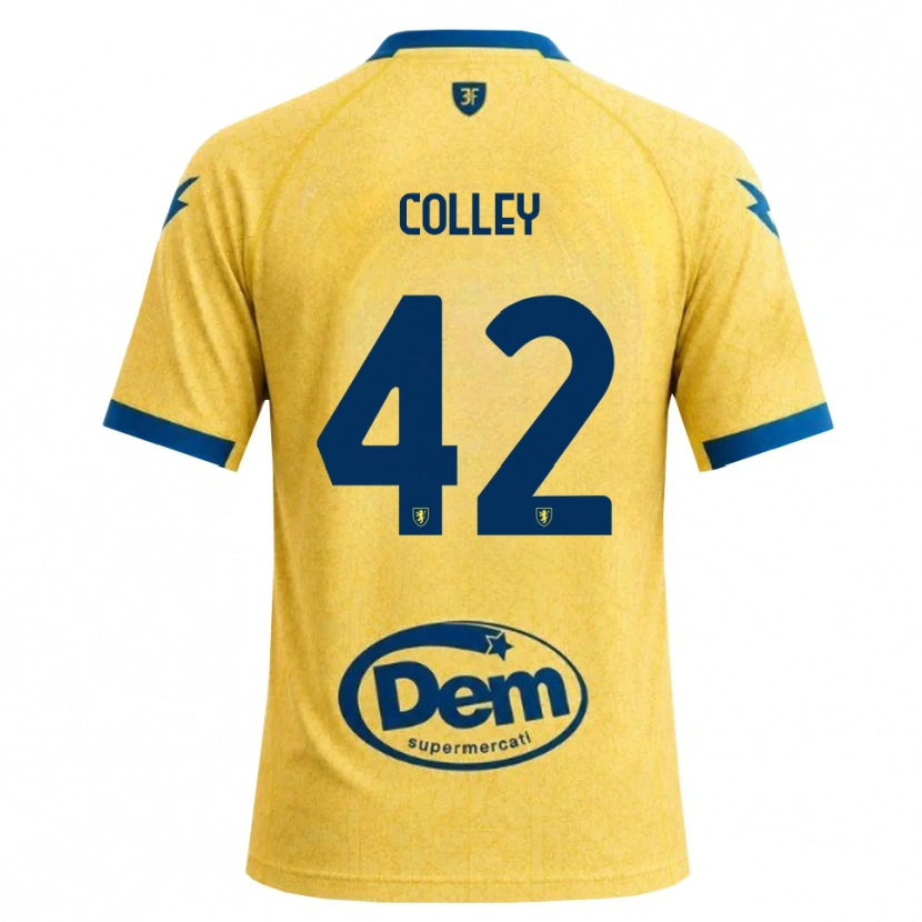 DanxenキッズMuhammed Colley#42カーキ ブラック ブルーホームシャツ2026/27ジャージーユニフォーム
