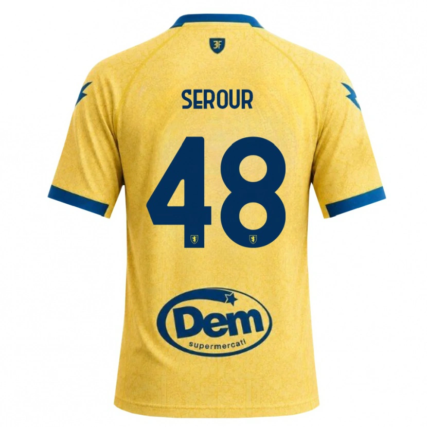DanxenキッズMohamed Serour#48カーキ ブラック ブルーホームシャツ2026/27ジャージーユニフォーム
