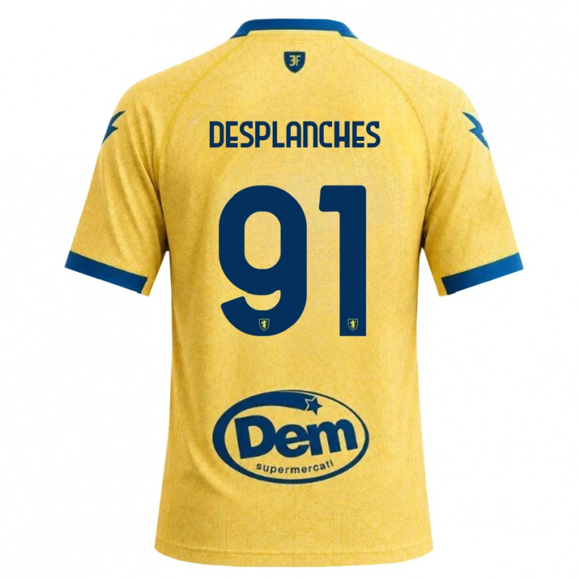 Danxenキッズセバスティアーノ・デプランシュ#91カーキ ブラック ブルーホームシャツ2026/27ジャージーユニフォーム