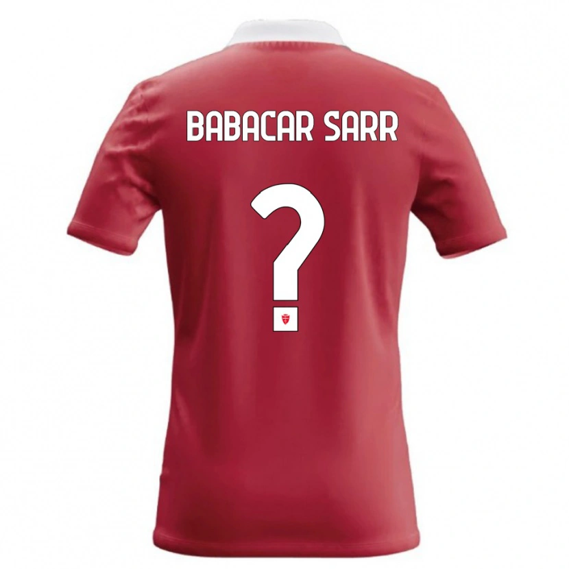 DanxenキッズPietro Babacar Sarr#0赤 白ホームシャツ2026/27ジャージーユニフォーム
