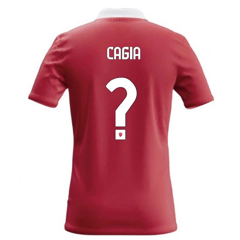 DanxenキッズGabriele Cagia#0赤 白ホームシャツ2026/27ジャージーユニフォーム