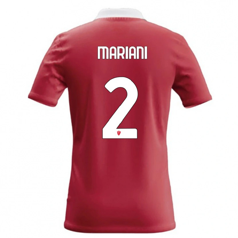 DanxenキッズChristian Mariani#2赤 白ホームシャツ2026/27ジャージーユニフォーム
