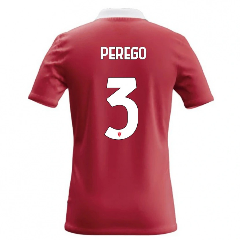 DanxenキッズGregorio Perego#3赤 白ホームシャツ2026/27ジャージーユニフォーム