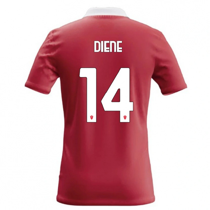 DanxenキッズAbdou Diene#14赤 白ホームシャツ2026/27ジャージーユニフォーム