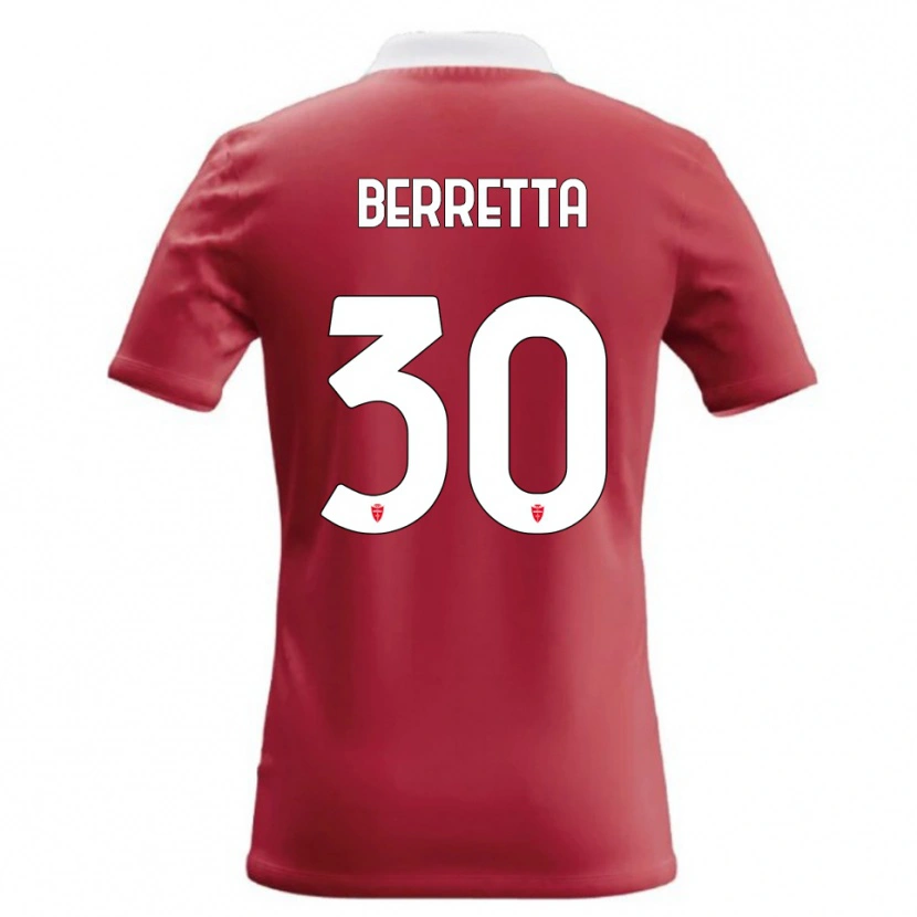 DanxenキッズAlessandro Berretta#30赤 白ホームシャツ2026/27ジャージーユニフォーム