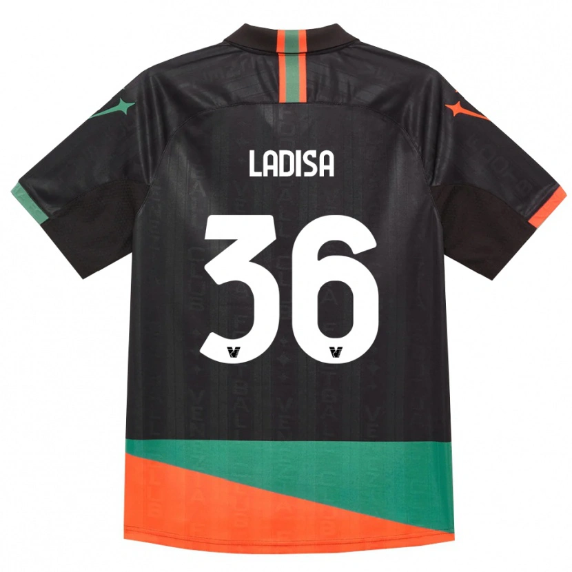 DanxenキッズMarco Ladisa#36ブラック オレンジ グリーンホームシャツ2026/27ジャージーユニフォーム