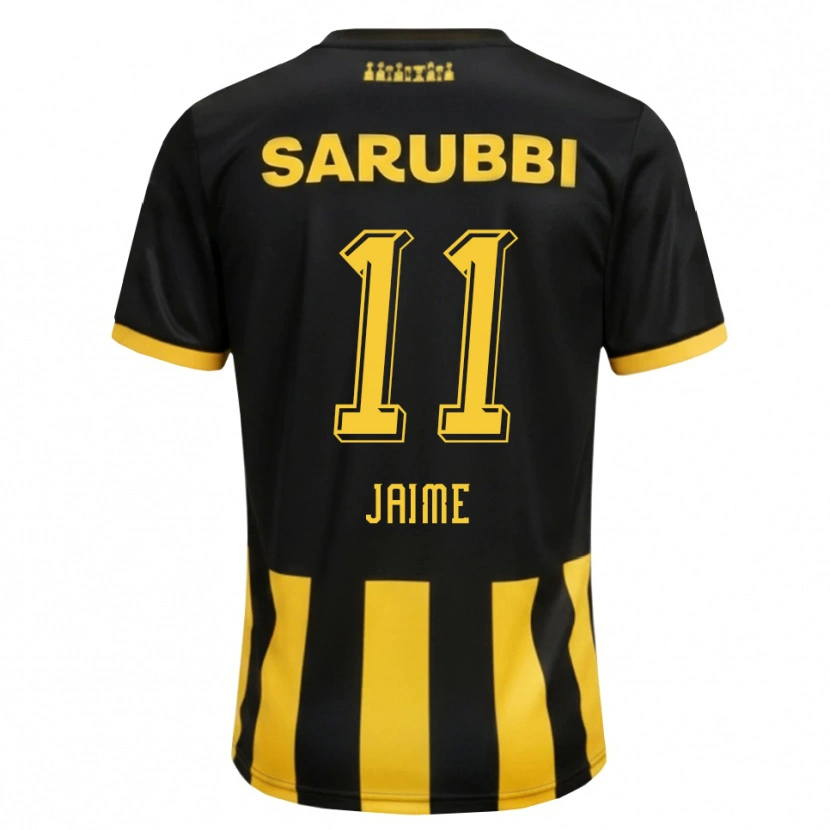DanxenキッズCristian Jaime#11黒 黄色ホームシャツ2026/27ジャージーユニフォーム