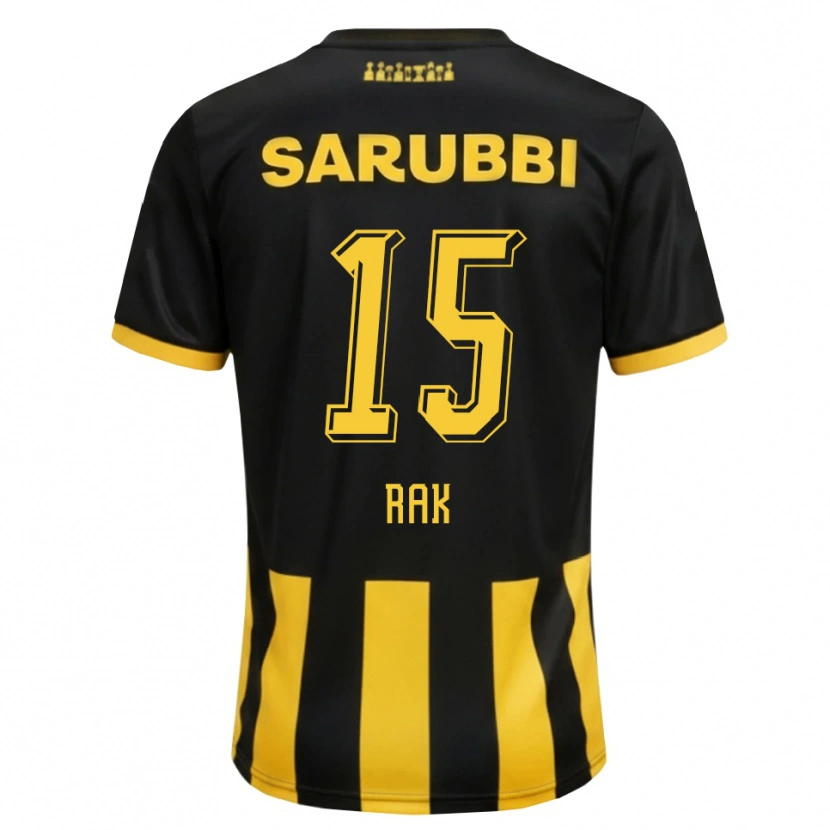 DanxenキッズYonatthan Rak#15黒 黄色ホームシャツ2026/27ジャージーユニフォーム