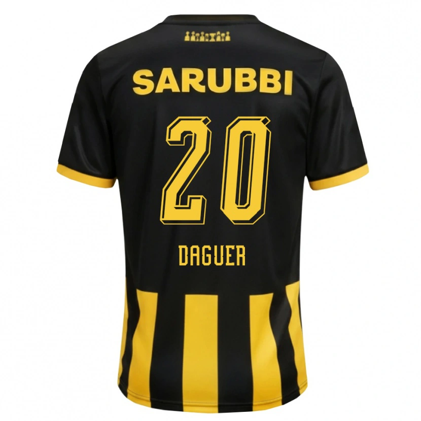 DanxenキッズJulio Daguer#20黒 黄色ホームシャツ2026/27ジャージーユニフォーム