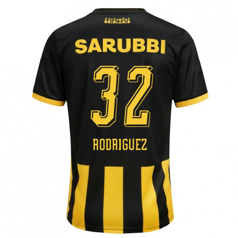 Danxenキッズランダル・ロドリゲス#32黒 黄色ホームシャツ2026/27ジャージーユニフォーム