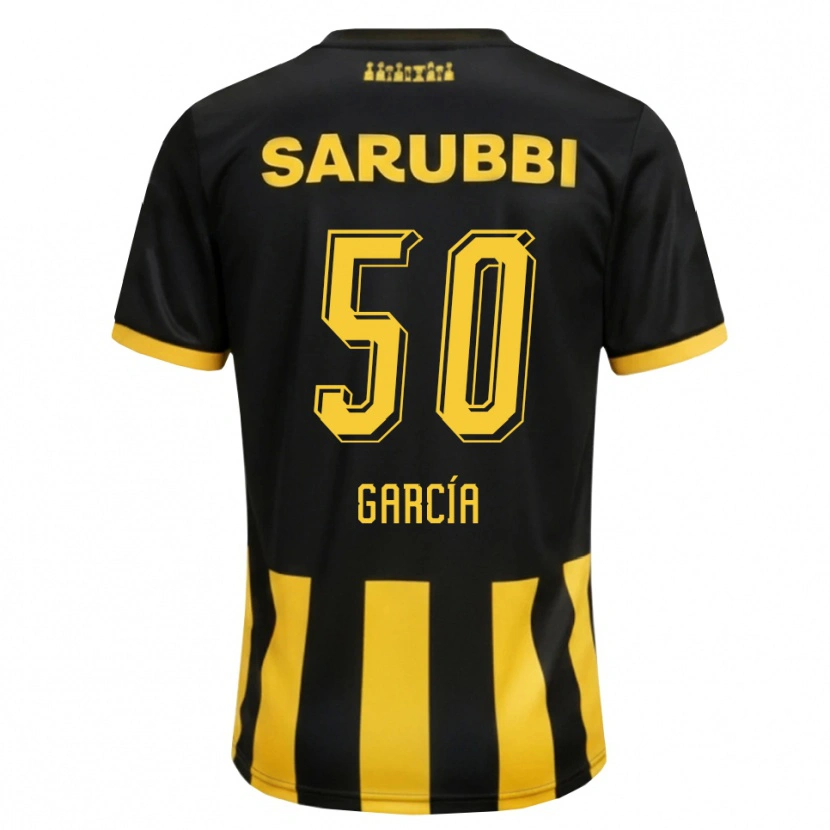 DanxenキッズDiego García#50黒 黄色ホームシャツ2026/27ジャージーユニフォーム