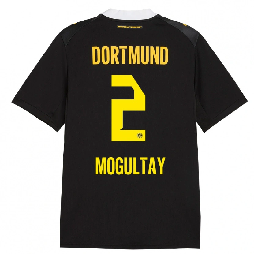 DanxenキッズBaran Mogultay#2ブラック レッド イエローアウェイシャツ2026/27ジャージーユニフォーム