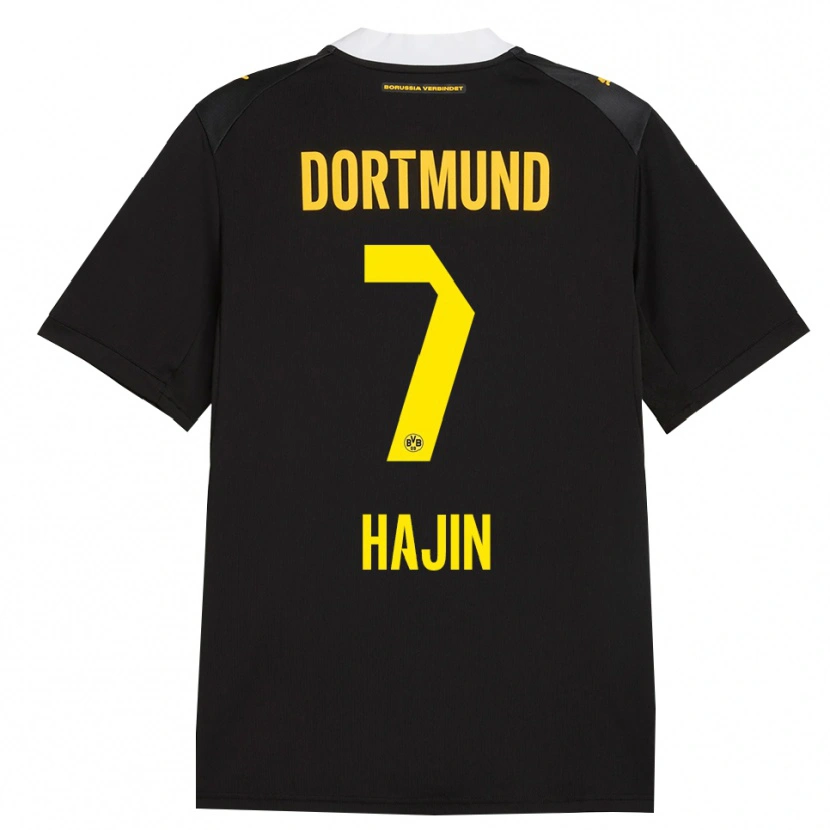 DanxenキッズSo Hajin#7ブラック レッド イエローアウェイシャツ2026/27ジャージーユニフォーム