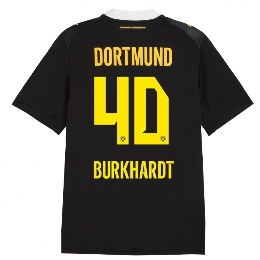 DanxenキッズTill Burkhardt#40ブラック レッド イエローアウェイシャツ2026/27ジャージーユニフォーム