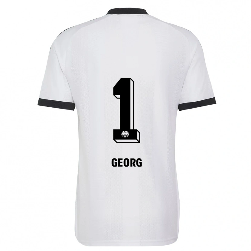 DanxenキッズHannes Georg#1ブラック ホワイトアウェイシャツ2026/27ジャージーユニフォーム