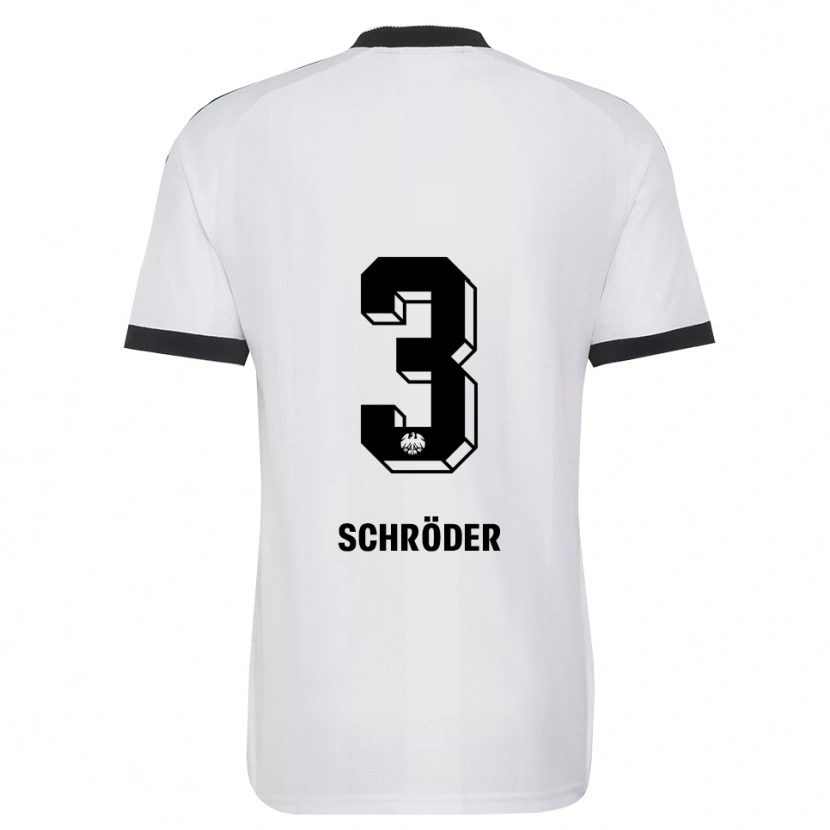 DanxenキッズFinn Schröder#3ブラック ホワイトアウェイシャツ2026/27ジャージーユニフォーム