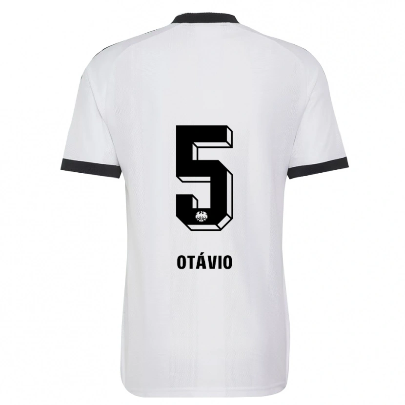 DanxenキッズOtávio Manoel Galdino Fernandes#5ブラック ホワイトアウェイシャツ2026/27ジャージーユニフォーム