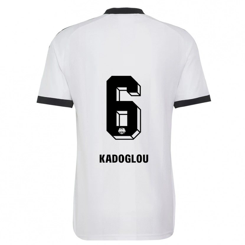 DanxenキッズAlexandros Kadoglou#6ブラック ホワイトアウェイシャツ2026/27ジャージーユニフォーム