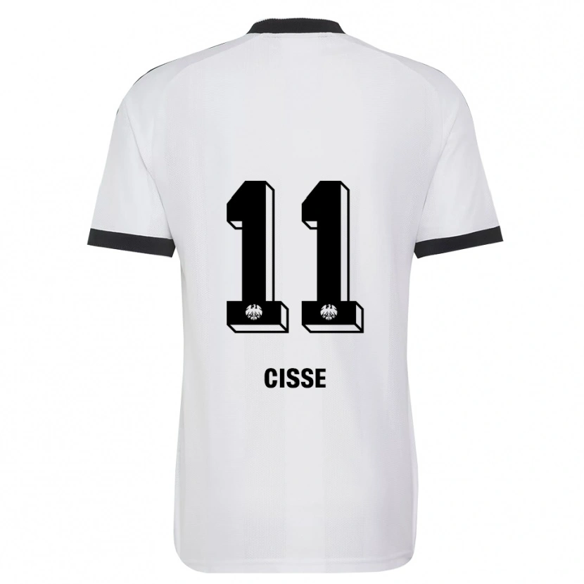 DanxenキッズCherif Cisse#11ブラック ホワイトアウェイシャツ2026/27ジャージーユニフォーム